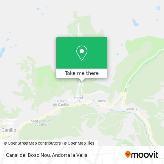 Canal del Bosc Nou map