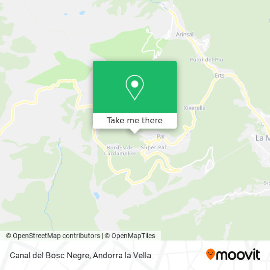 Canal del Bosc Negre map