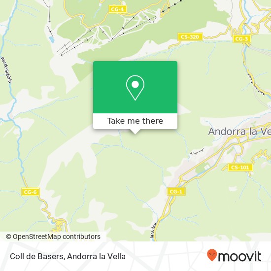 Coll de Basers map