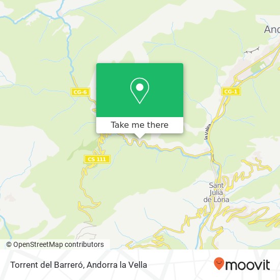 Torrent del Barreró map