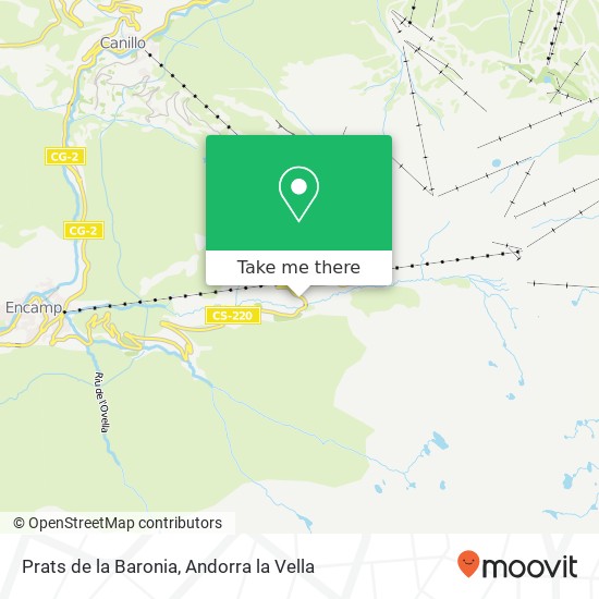 Mapa Prats de la Baronia