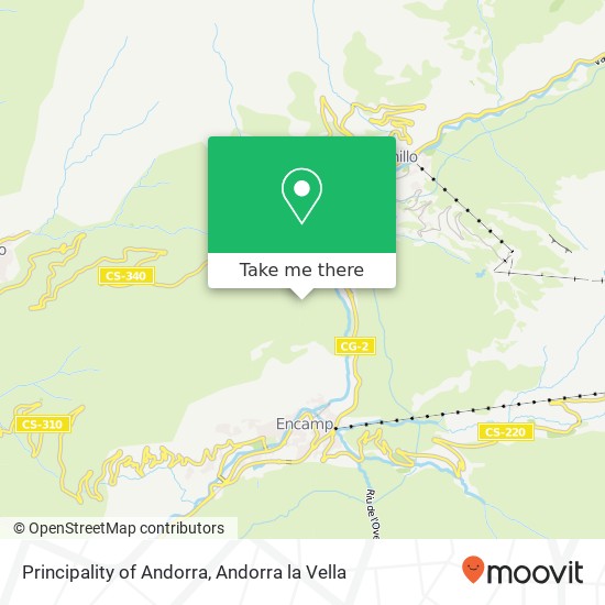 Mapa Principality of Andorra