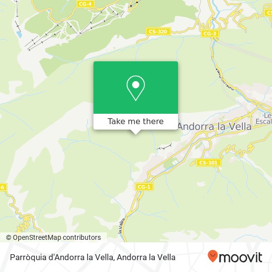 Mapa Parròquia d'Andorra la Vella