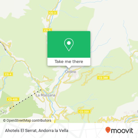 Ahotels El Serrat map