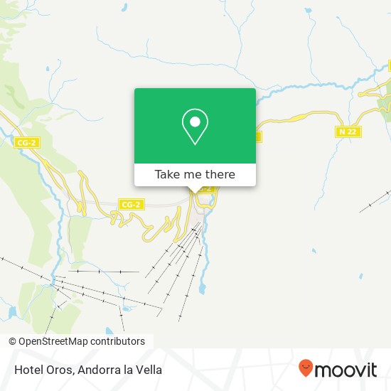 Hotel Oros map