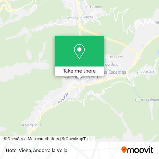Hotel Viena map