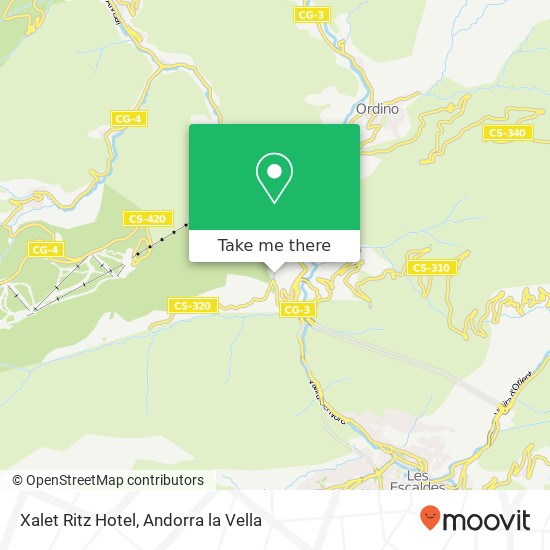Xalet Ritz Hotel map