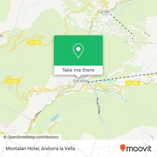 Montalari Hotel map