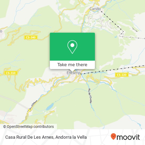 Mapa Casa Rural De Les Arnes