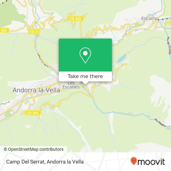 Camp Del Serrat map