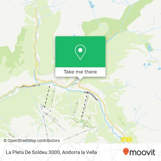 La Pleta De Soldeu 3000 map