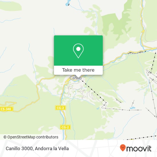 Canillo 3000 map