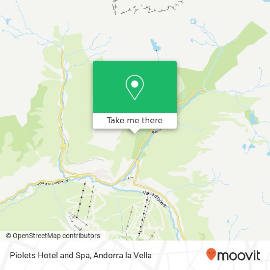 Piolets Hotel and Spa map