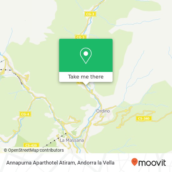 Annapurna Aparthotel Atiram map
