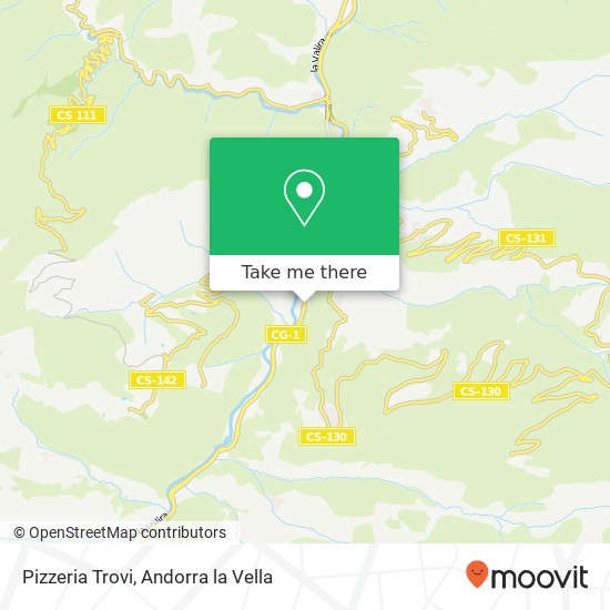 Pizzeria Trovi, Carretera d'Espanya AD600 Sant Julià de Lòria map