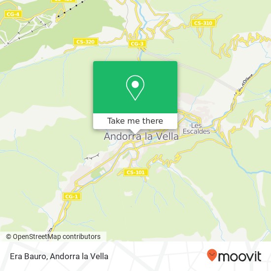 Era Bauro, Avinguda Princep Benlloch AD500 Andorra la Vella map