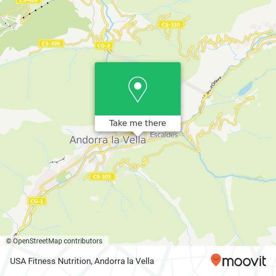 USA Fitness Nutrition, Carrer Bonaventura Riberaygua, 6 AD500 Andorra la Vella map