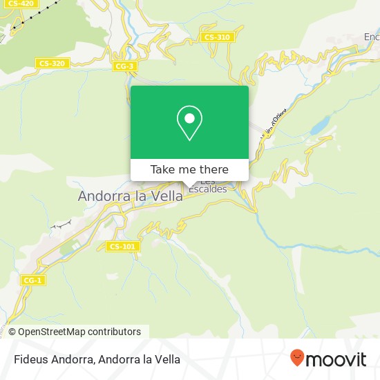Fideus Andorra, AD700 Escaldes-Engordany map