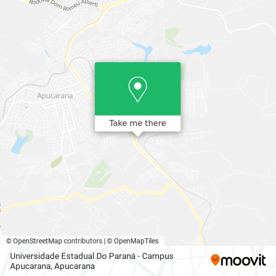 Mapa Universidade Estadual Do Paraná - Campus Apucarana