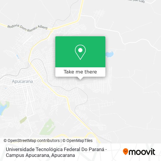 Universidade Tecnológica Federal Do Paraná - Campus Apucarana map