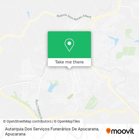 Autarquia Dos Serviços Funerários De Apucarana map