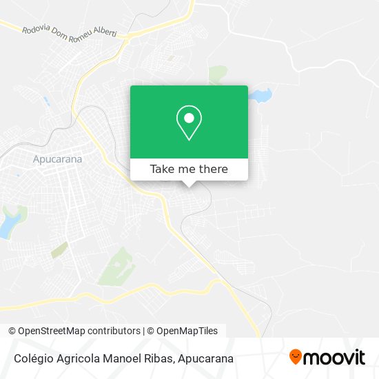 Mapa Colégio Agricola Manoel Ribas