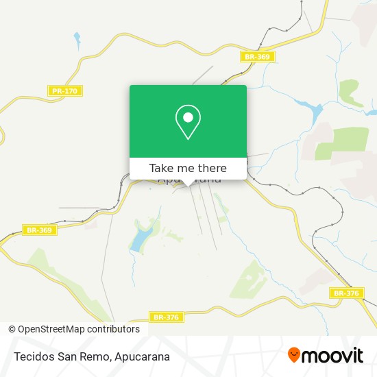 Mapa Tecidos San Remo