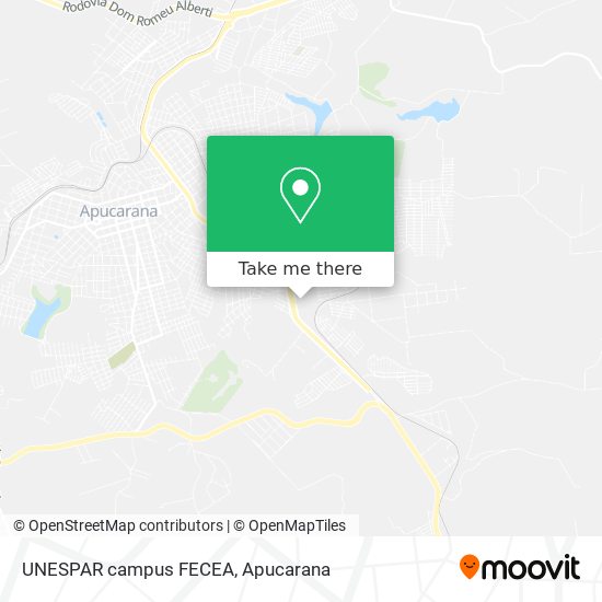 Mapa UNESPAR campus FECEA