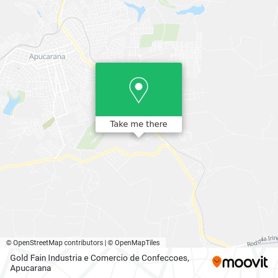 Mapa Gold Fain Industria e Comercio de Confeccoes