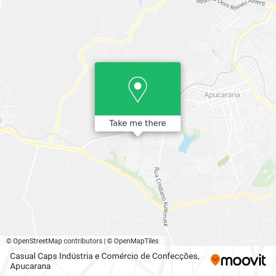 Casual Caps Indústria e Comércio de Confecções map