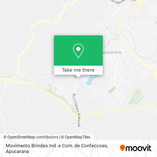 Mapa Movimento Brindes Ind. e Com. de Confeccoes