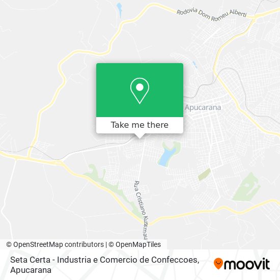 Seta Certa - Industria e Comercio de Confeccoes map