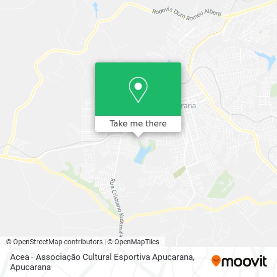 Acea - Associação Cultural Esportiva Apucarana map