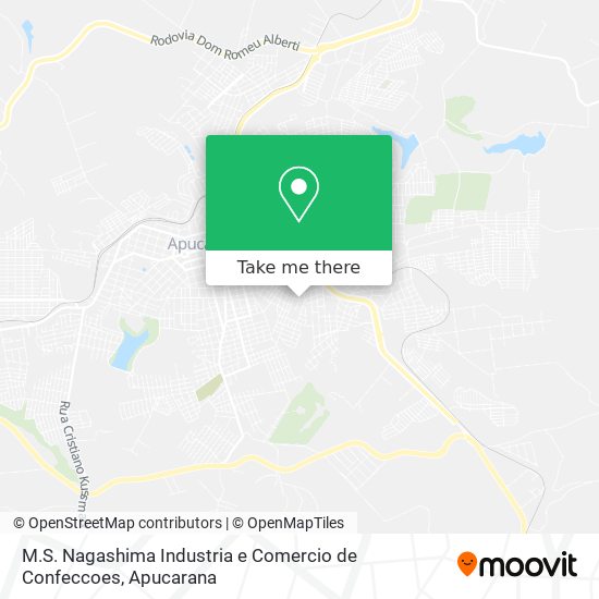 M.S. Nagashima Industria e Comercio de Confeccoes map