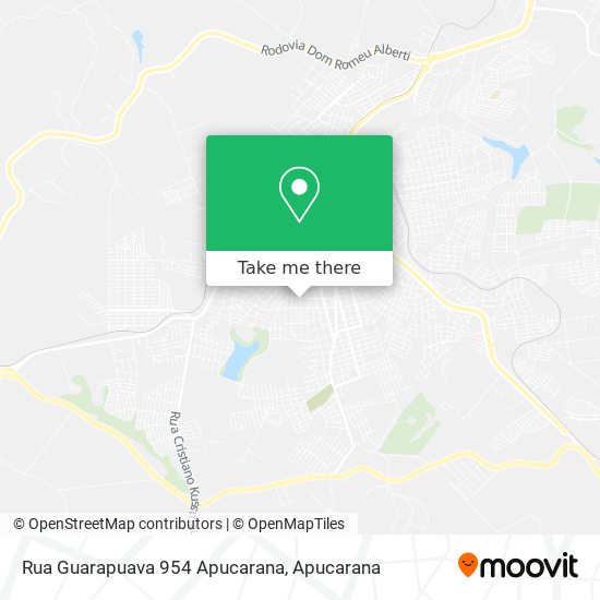 Rua Guarapuava 954 Apucarana map