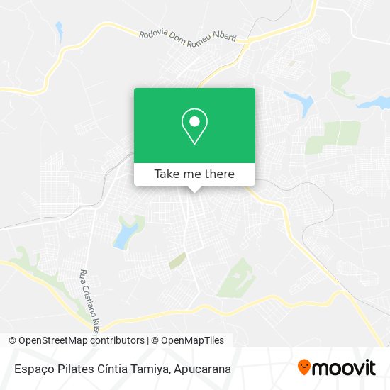 Mapa Espaço Pilates Cíntia Tamiya