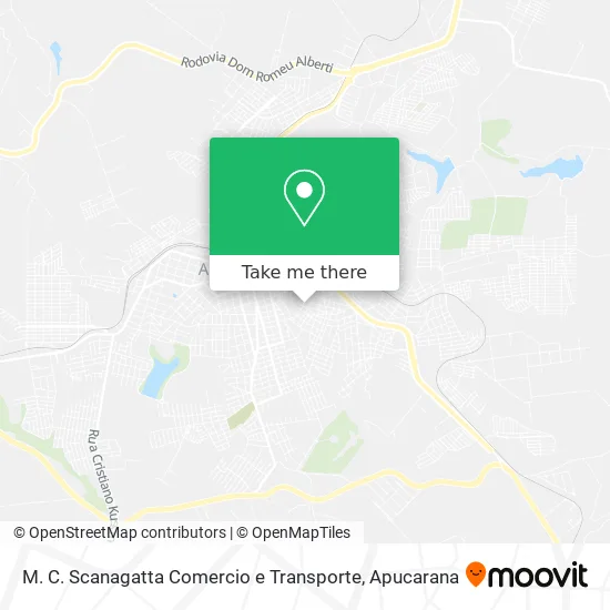 M. C. Scanagatta Comercio e Transporte map