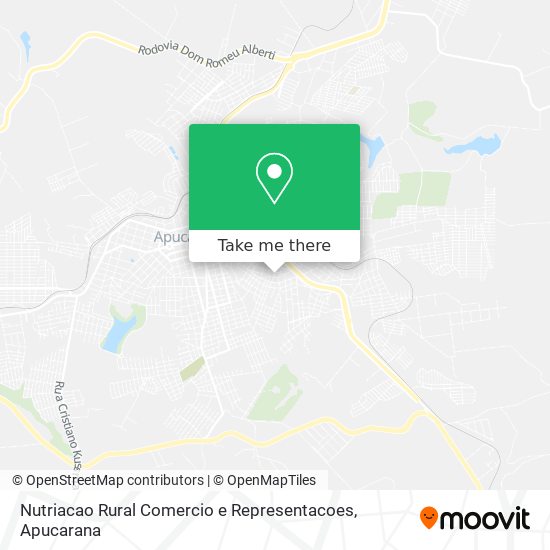 Nutriacao Rural Comercio e Representacoes map