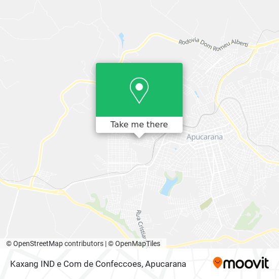 Mapa Kaxang IND e Com de Confeccoes