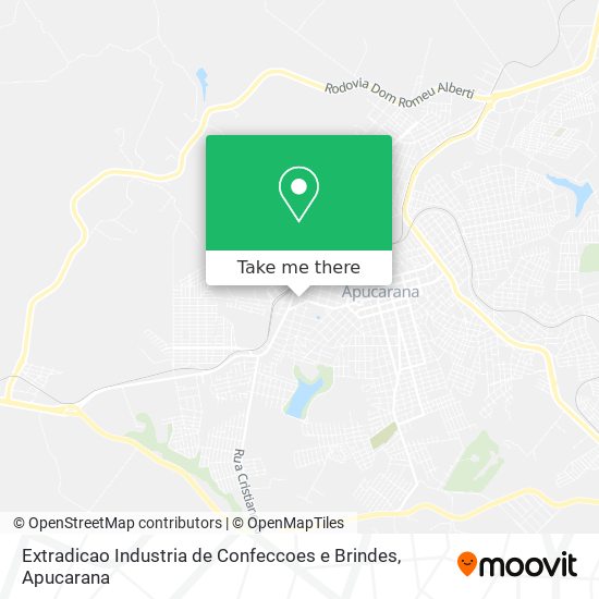 Mapa Extradicao Industria de Confeccoes e Brindes