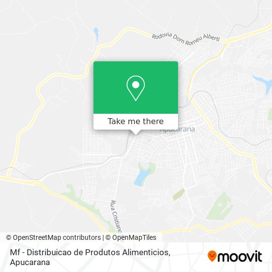 Mapa Mf - Distribuicao de Produtos Alimenticios