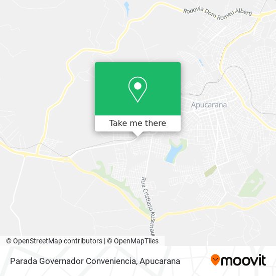 Mapa Parada Governador Conveniencia