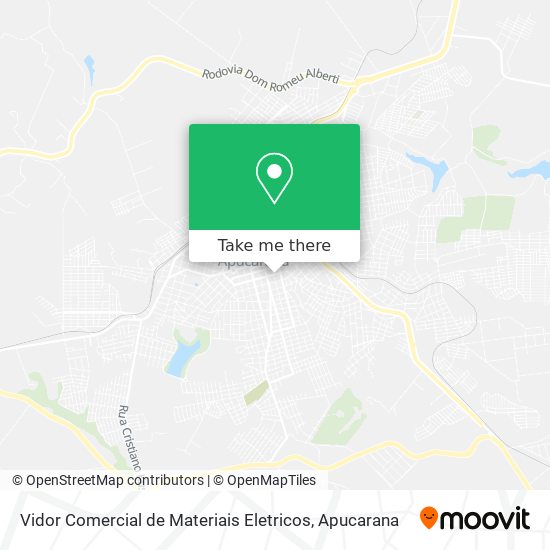 Vidor Comercial de Materiais Eletricos map
