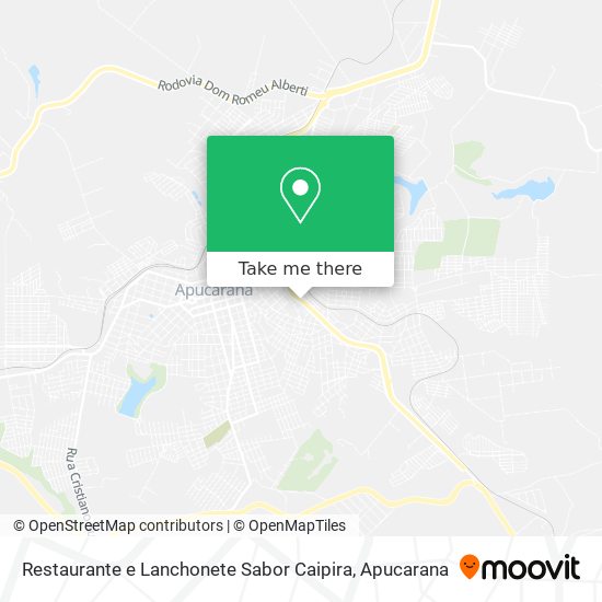 Restaurante e Lanchonete Sabor Caipira map