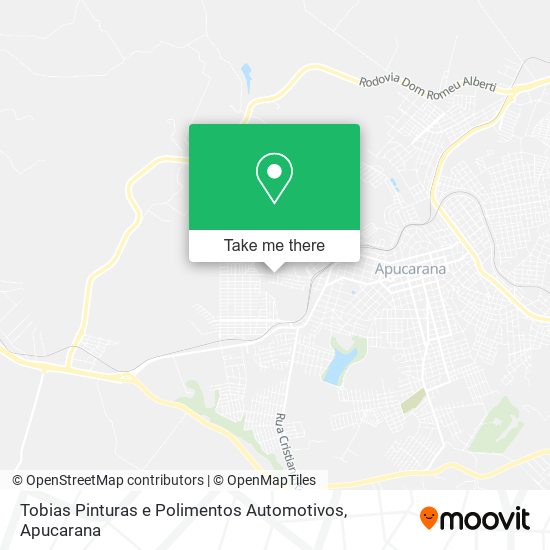 Mapa Tobias Pinturas e Polimentos Automotivos