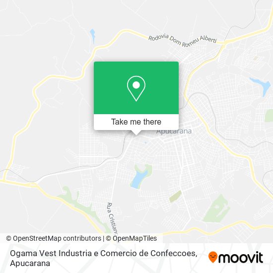 Mapa Ogama Vest Industria e Comercio de Confeccoes