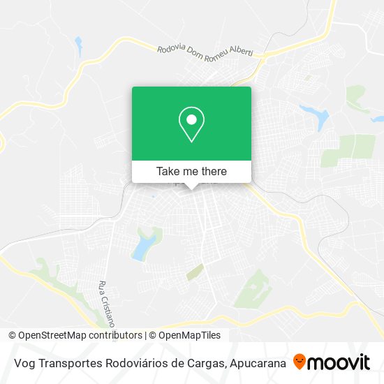 Mapa Vog Transportes Rodoviários de Cargas