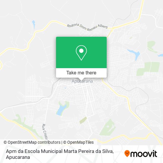 Mapa Apm da Escola Municipal Marta Pereira da Silva