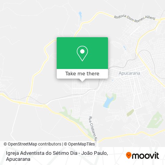 Mapa Igreja Adventista do Sétimo Dia - João Paulo
