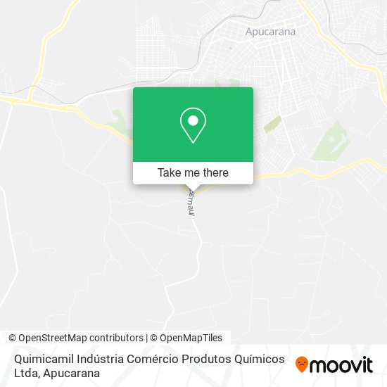 Quimicamil Indústria Comércio Produtos Químicos Ltda map